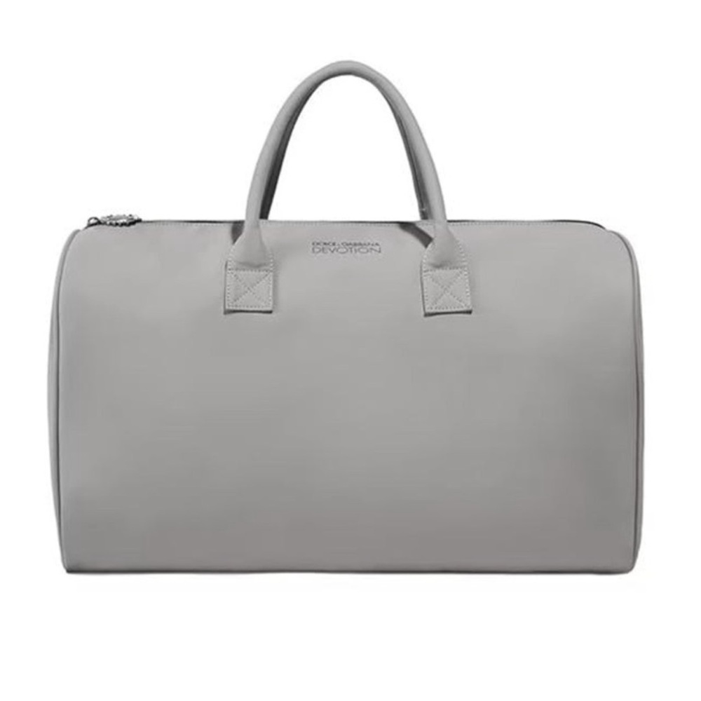 Dolce & Gabbana Devotion Large Tote / Travel Bag Sacred Heart Charm taupe color